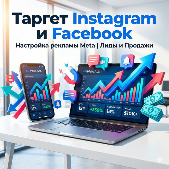 Таргет Instagram и Facebook | Настройка рекламы Meta | Лиды и Продажи