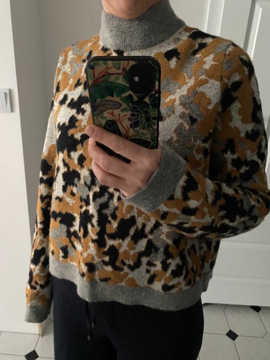 #COS #printy #leopard #alpaka #sweter #cętki #kardigan #wełna
