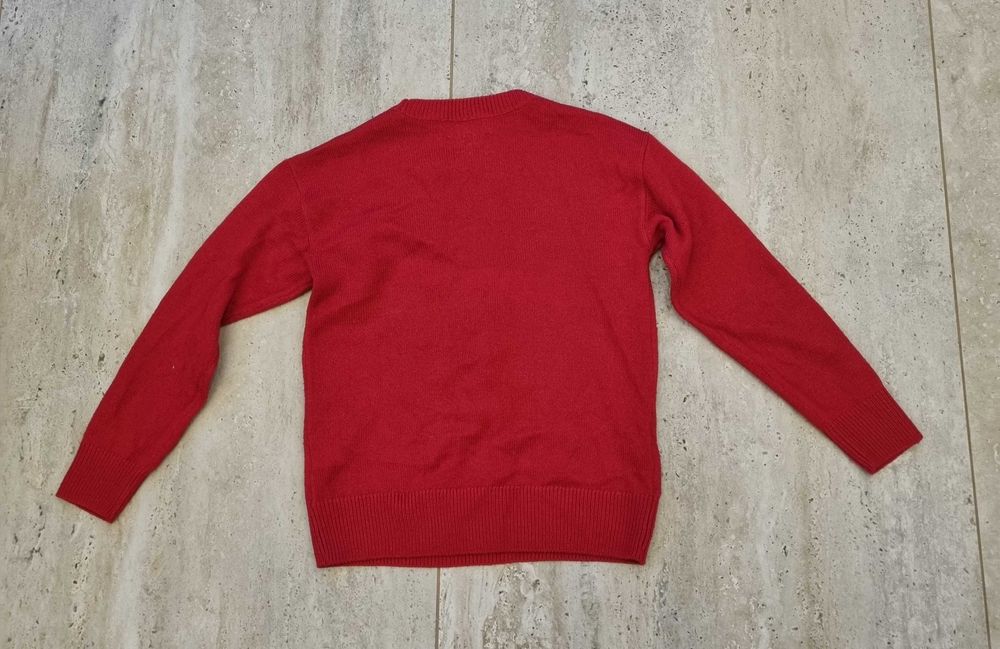Sweter 158 pierniczek piernik na święta świąteczny zimowy czerwony