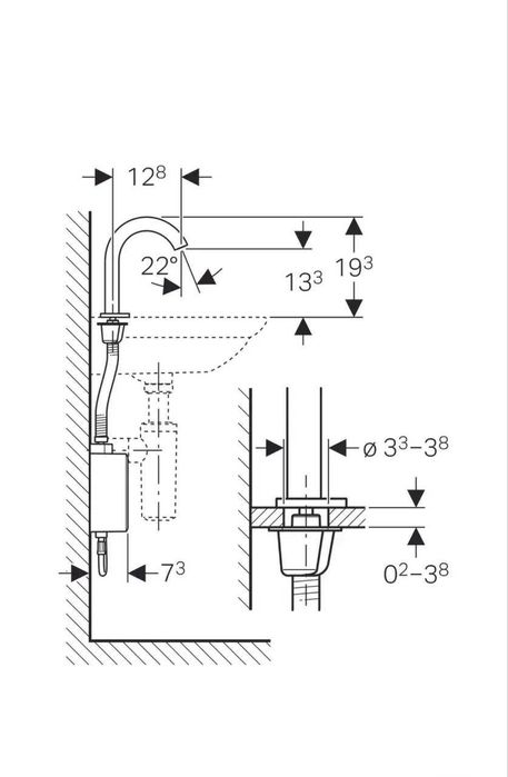 Змішувач для раковини електронний Geberit Piave 116.162.21.1