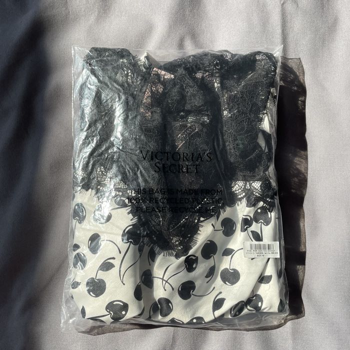 Пеньюар very sexy black&white lace plunge slip