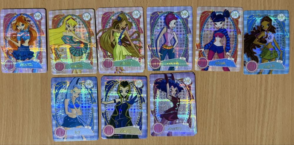 Carouschka's Tickets 世界各国チケットコレクション Колекційні картки вінкс 2024 рожевий бокс Winx cards: 3 грн