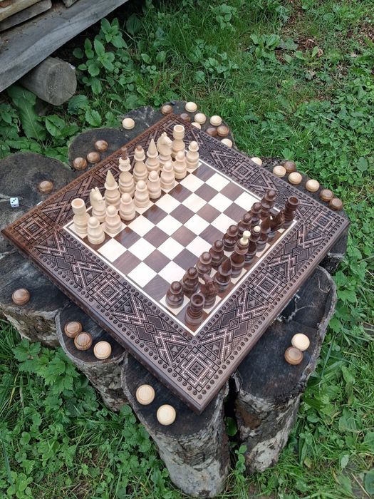 Шахи-шашки-нарди 56 см на 56 см