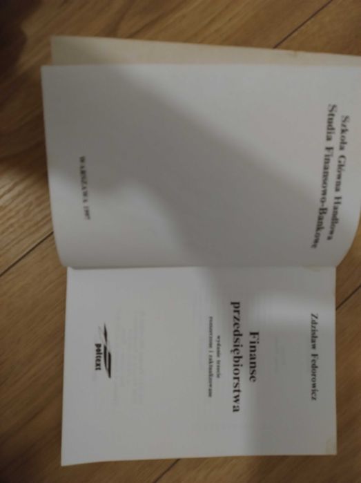 Książka Finanse przedsiębiorstwa
