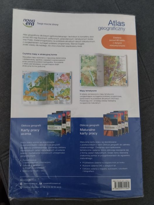Atlas geograficzny Nowa era liceum i technikum