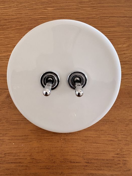 Zangra włącznik porcelanowy  switch.050.w.012