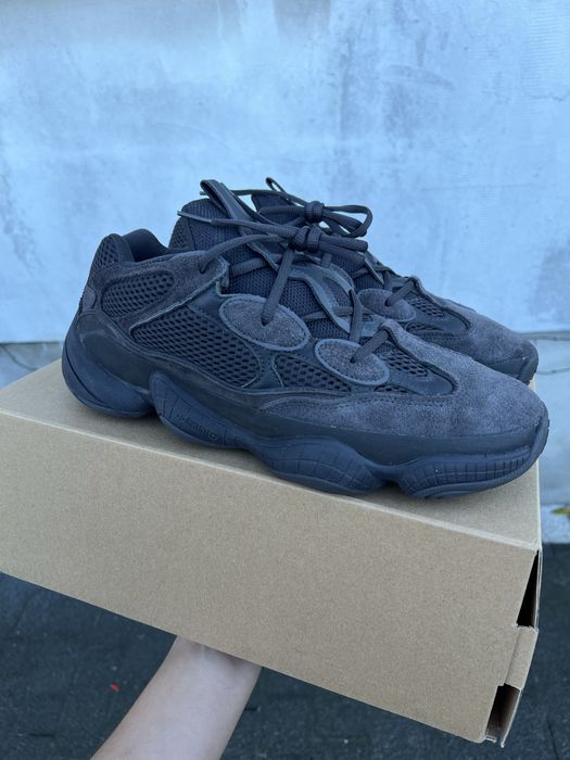 Adidas Yeezy 500 Utility Black sneakersy niskie czarne buty 46