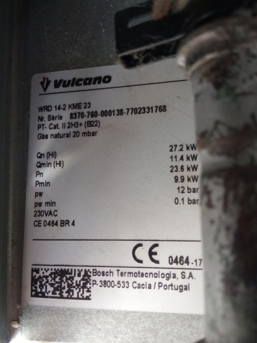 Esquentador Vulcano ventilado