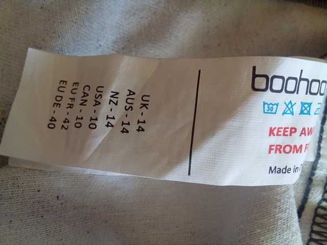 Женская джинсовая куртка камуфляж Boohoo Blue