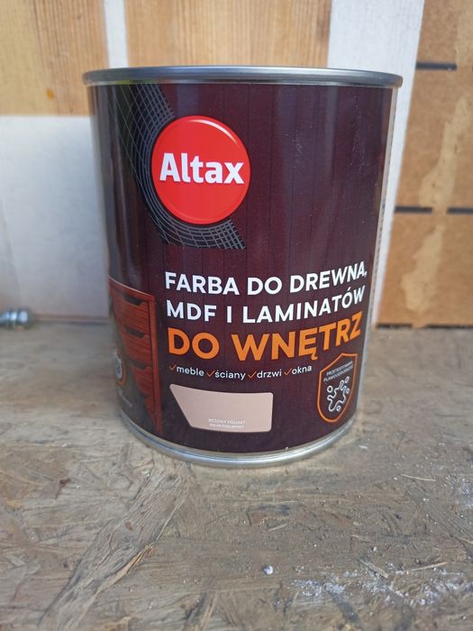 Farba ALTAX do Drewna MDF i LAMINATÓW 9 kolorów cena za 3 puszki WARTO