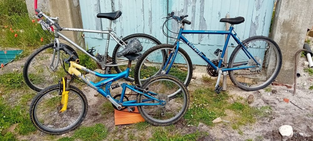 Conjunto de 3 bicicletas de montanha