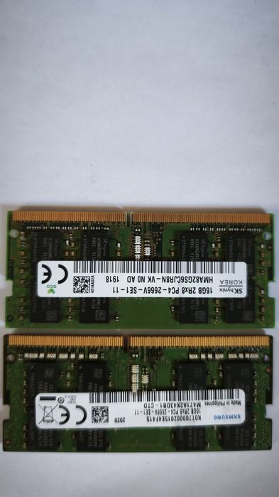 Пам'ять SoDIMM  DDR4 16gb (3200) Для ноутбука Samsung, Hynix
