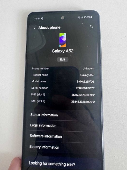 Samsung Galaxy A52 128GB - 6 GB