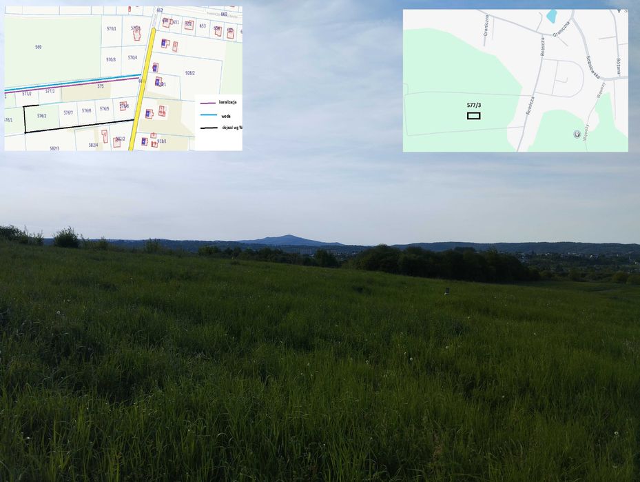 Działka budowlana z WZ, uzbrojona w Jaśle, ul. Rolnicza - Widok 2