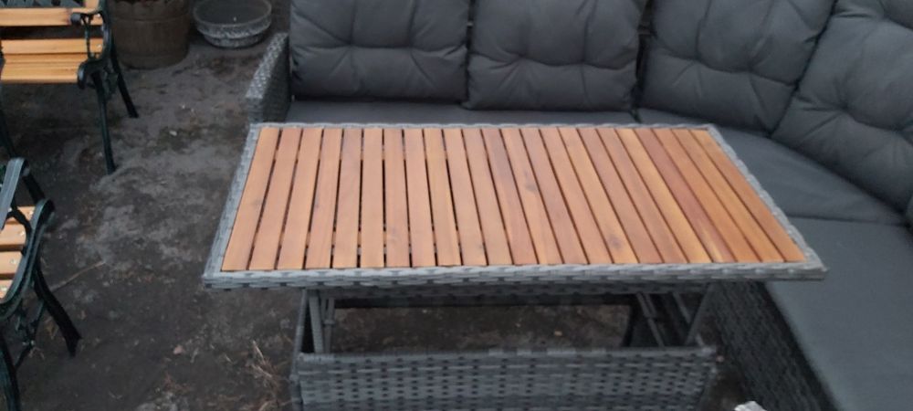 Zestaw ogrodowy rattanowy ratan balkon altanka ogród taras