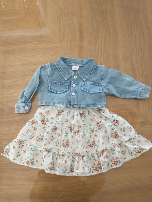 Letni komplet dziewczęcy 92