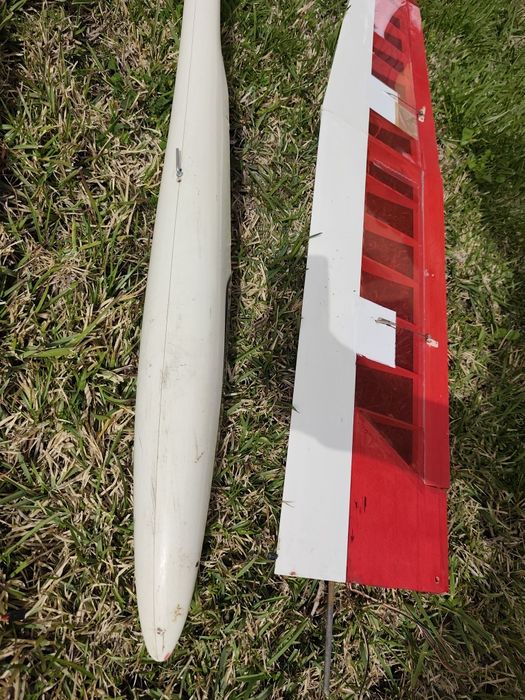 Planador fuselagem em fibra