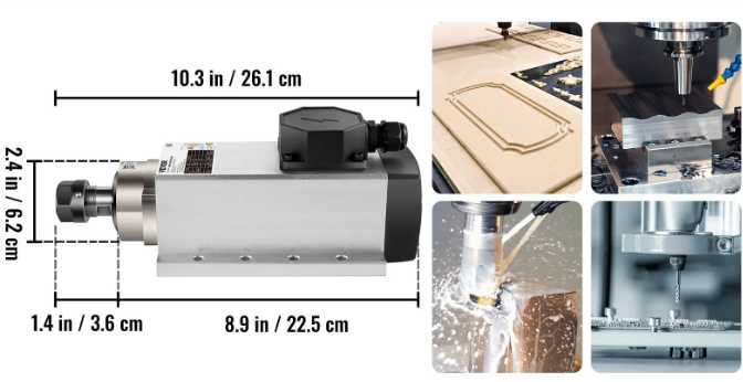 Wrzeciono cnc 2.2kw 220v 24000rpm chłodzone powietrzem