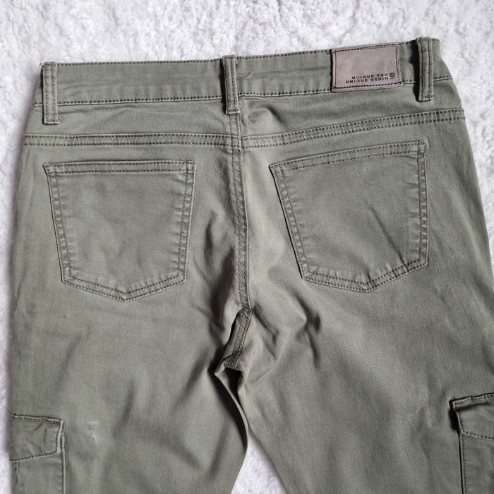Spodnie damskie jeansowe cargo khaki CUBUS  r. S