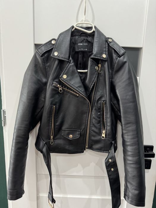 Kurtka czarna ramoneska Sinsay M