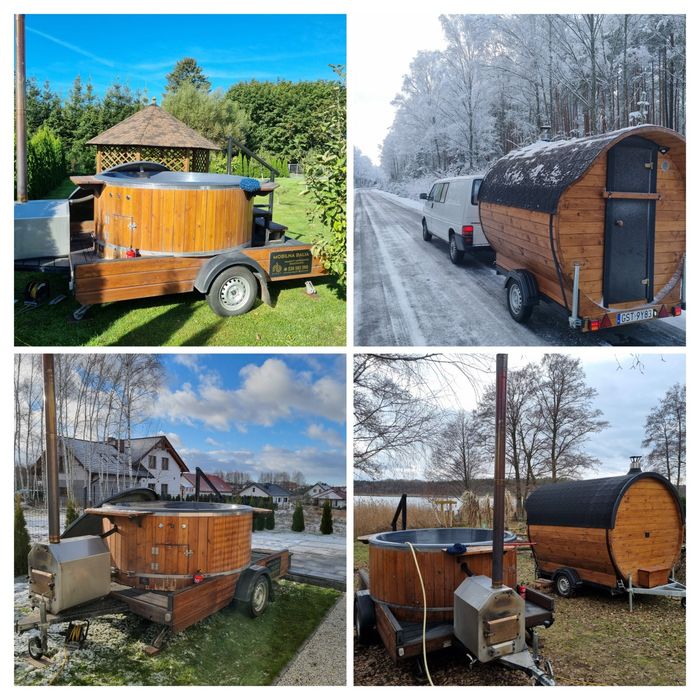 Mobilna balia z jacuzzi wynajem i mobilna sauna