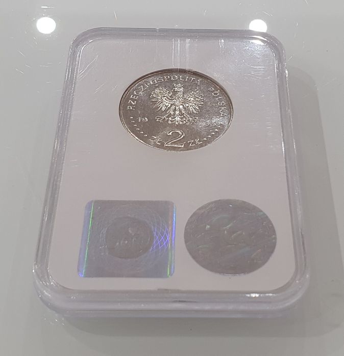 2zł 1995 rok Atlanta Zapaśnicy Mennicza NGC MS64