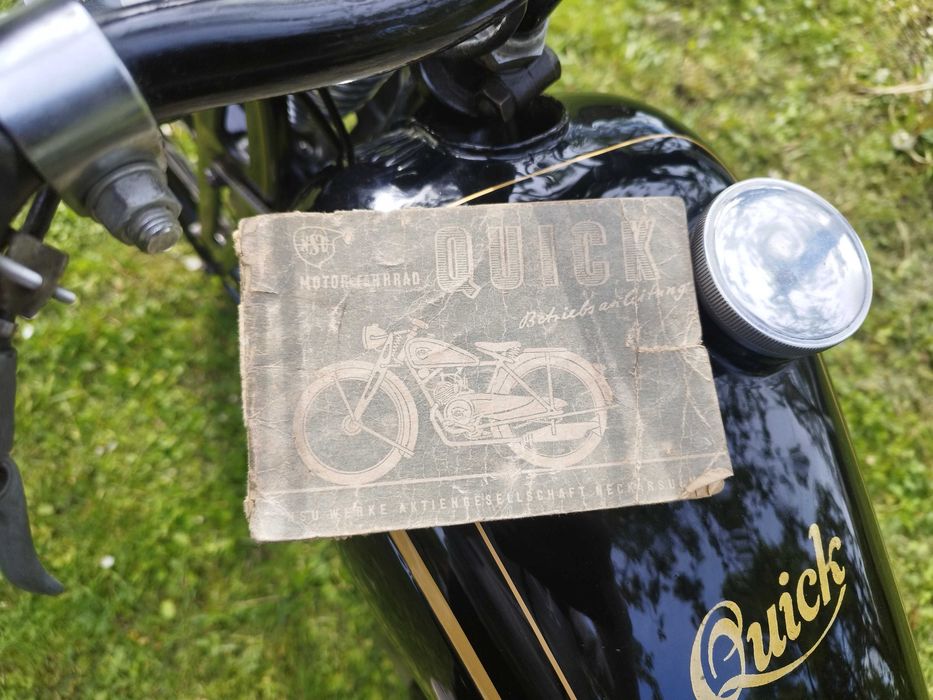 Nsu quick 1950 rok klasyk oldtimer zabytek sprawny pełne dokumenty