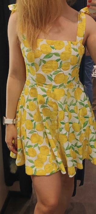 Сукня Zara S лимони