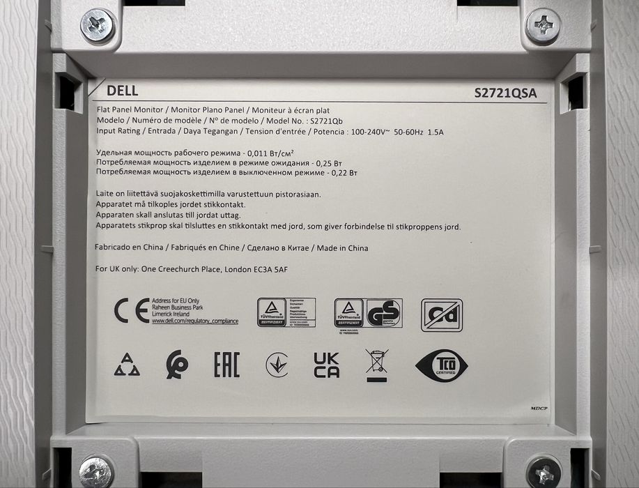 Monitor Dell 27" 4K UHD S2721QSA |IPS | Głośniki | FreeSync | Jak Nowy