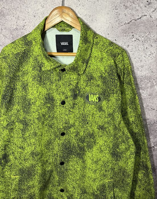Чоловіча куртка вітровка овершот VANS Torrey Skate Acid Wash Jacket оригінал розмір L новий стан зелений колір