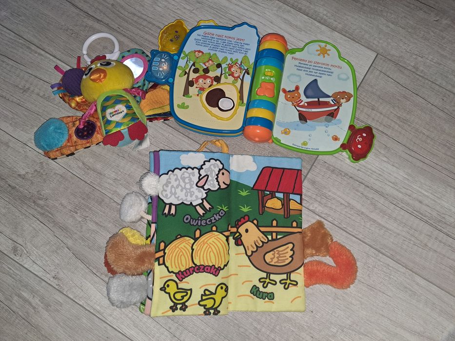 Zabawki sensoryczo-interaktywne w tym VTech Książeczka Bajeczka 60341