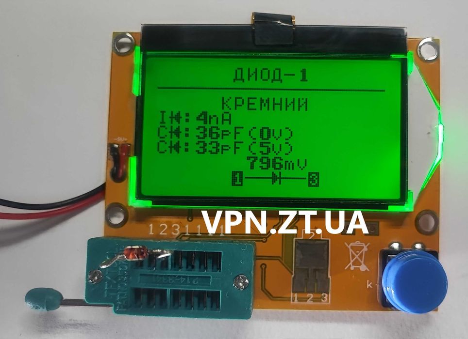 LCR-T4 ОРИГІНАЛ УКР РОС прошивка 1.13 rev.900 тестер ESR T4 Atmega328р