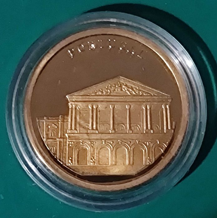 Rara Moeda Medalha Proof de ouro 50 euros - 2.835  gr - 14 K - 1996