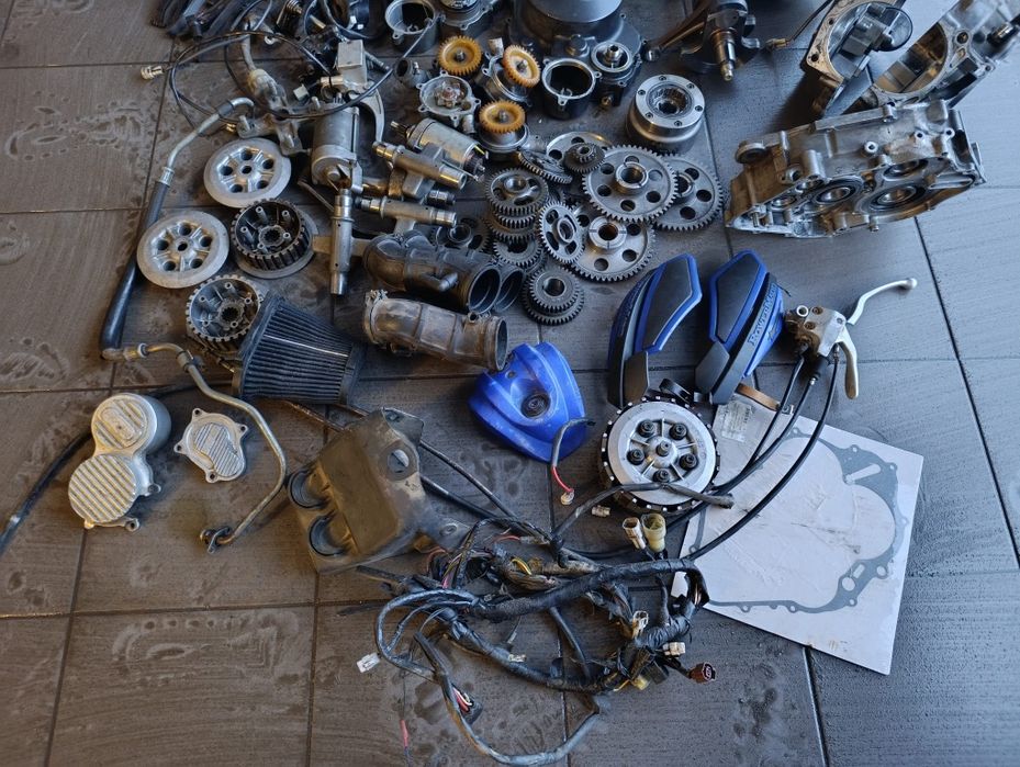 Yamaha Raptor 660 pakiet części sprzęgło wał kartery