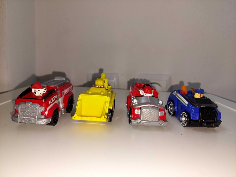 Patrulha pata carrinhos de personagens