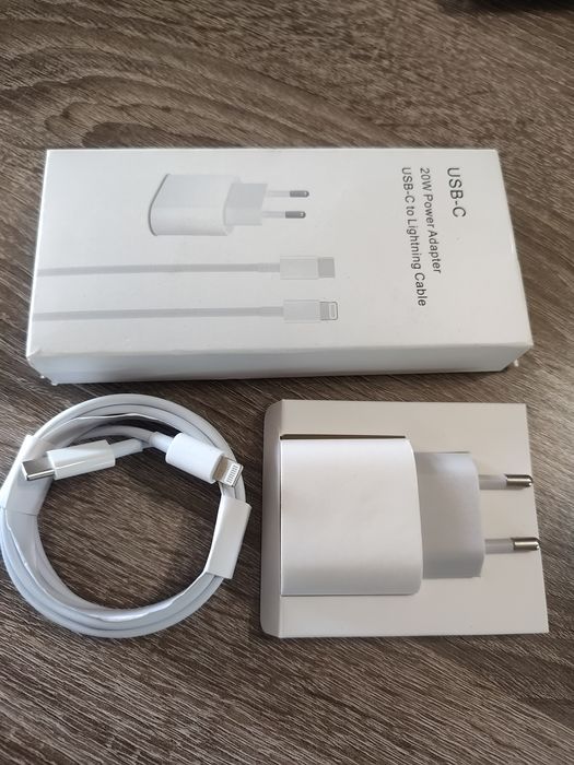 Зарядка швидка для iPhone 20W USB-C + Кабель Type-C на Lightning