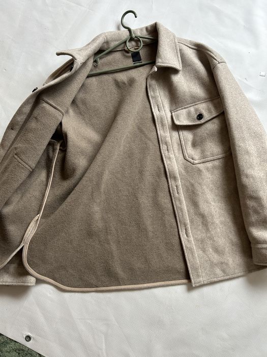 теплая куртка рубашка оверзайз сорочка H&M Xl