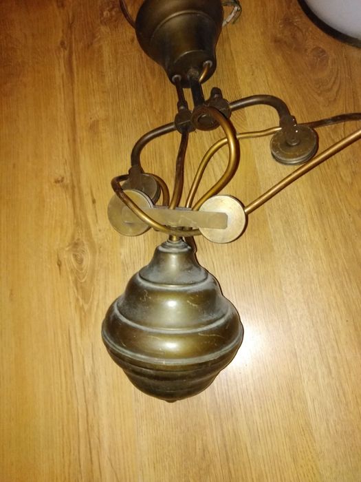 Lampa oryginalna mosiądz nad stół bilardowy