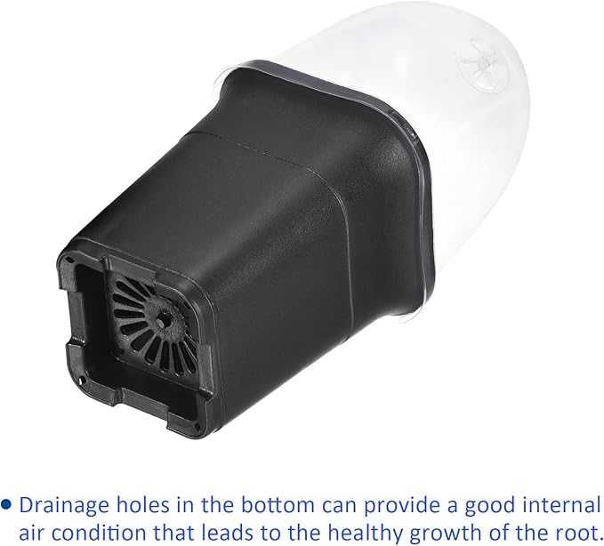 Doniczki do sadzonek 8 szt. z pokrywą czarne