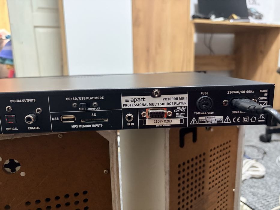 Професійний медіаплеєр Apart PC1000R MKII (CD / USB / SD) Повністю справний