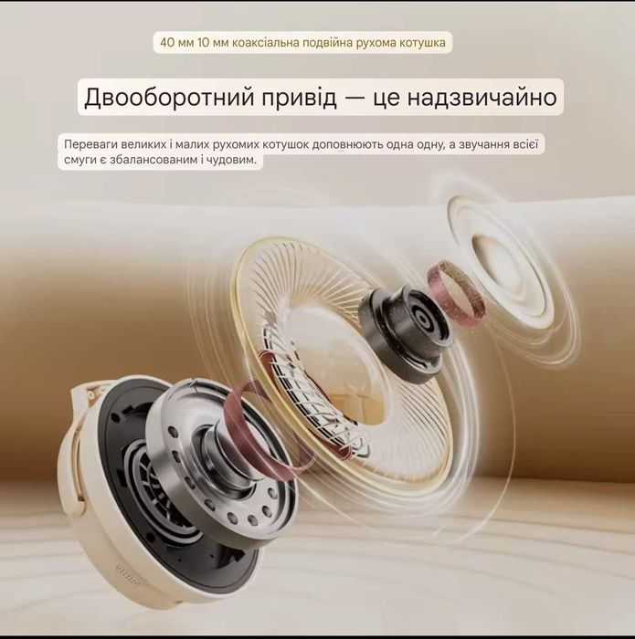 SoundPEATS Space Pro Bluetooth 5.4 Бездротові з ANC 40+10 мм Black