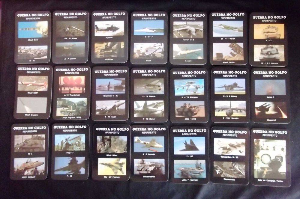 Colecção de 84 calendários Guerra do Golfo 1991