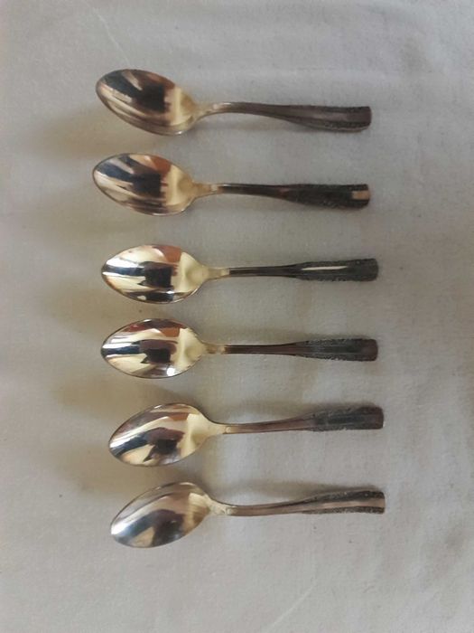 Łyżeczki posrebrzane do herbaty