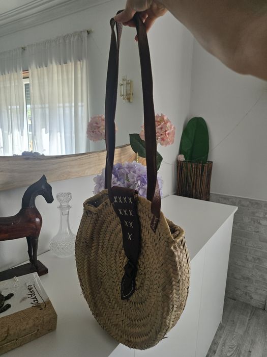 Mala carteira palhinha