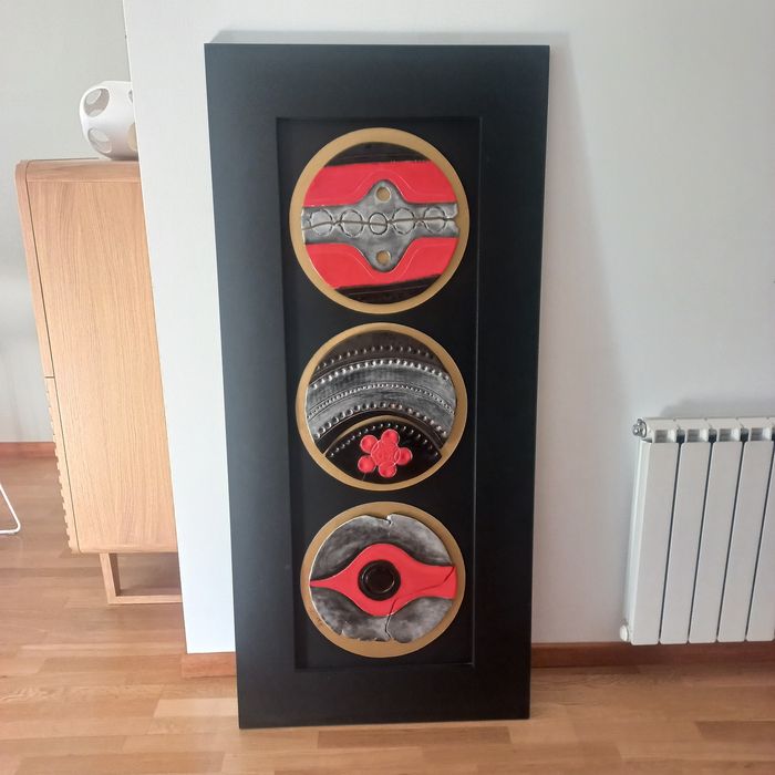 Painel - Cerâmica sobre Madeira