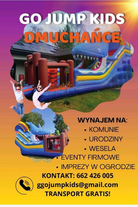 Wynajmę dmuchaniec Rekin