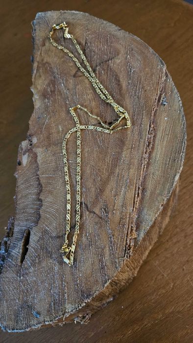 Colar em prata placado ouro 18k