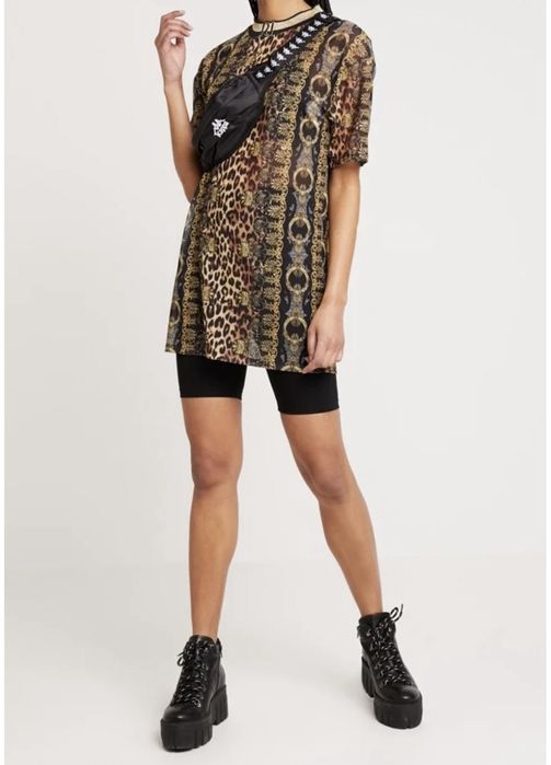 Подовжена футболка/ туніка на море ( сітка ) River Island