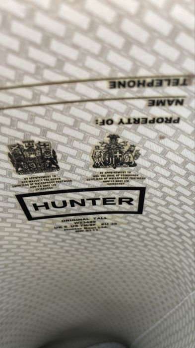 Hunter kalosze 39 czarne