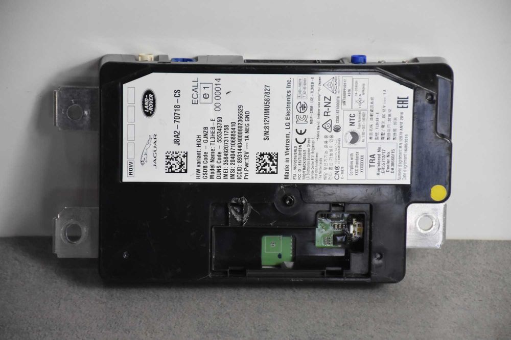 Modul Sterownik Bluetooth Telematik Jaguar Range Rover Evoque II J8A270718CS